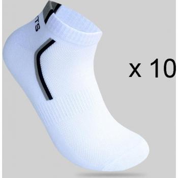 Calcetines cortos de malla para hombre, 20 unidades (10 pares), deportivos de algodón, transpirables, verano