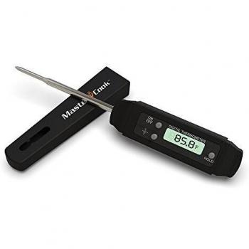 MasterCook Indoor/Outdoor Digital Food Thermometer with Stainless Steel Probe