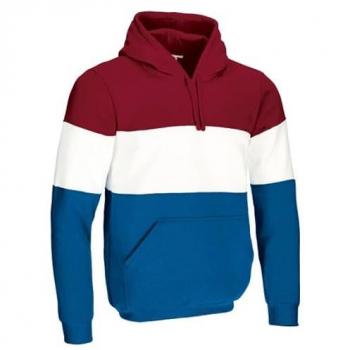Felpa de Doble Capa con Estilo Tricolor y Bolsillo – Valento