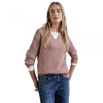 STREET ONE Rundhalspullover, mit Strukturmuster