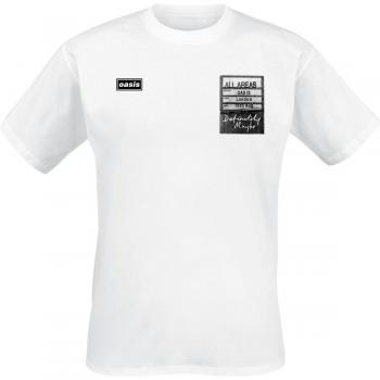 Blanco Setlist Oasis Camiseta para Hombre 4XL