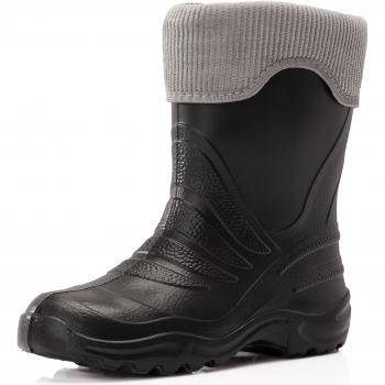 Ladeheid Kinder Thermo Gummistiefel gefüttert LA-861 (Schwarz/Grau)