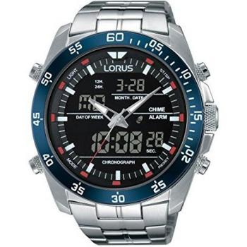 Montre Lorus RW623AX9 – Bracelet acier inoxydable, quartz, alarme, chronographe