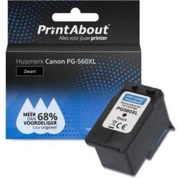 Cartouche d'encre noire PrintAbout compatible pour Canon PG-560XL