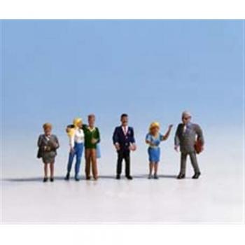 NOCH 15520 H0 Passanten 6 Figuren, H0, Neu, OVP