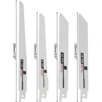 Bloc de lames de scie coupe‑droit express – 4 lames