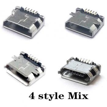 50 Stuks Micro USB Vrouwelijke Poort voor Telefoon Data Connector