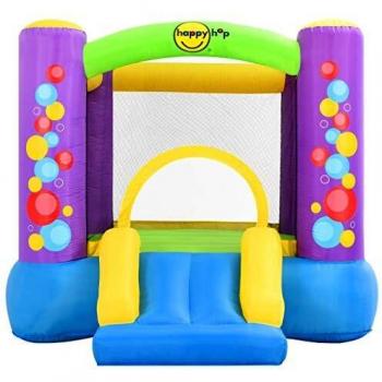 Château gonflable avec toboggan 260x210x160 cm PVC Happy Hop