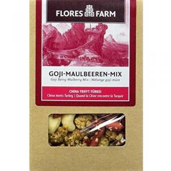 Flores Farm Goji-Maulbeeren-Mix, 3 x 100 g Beutel