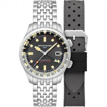 Orologio Spinnaker Bradner GMT 42mm Argento