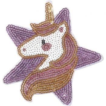 Set Décor Vêtement Licorne Cloche Paillette – 5 patches
