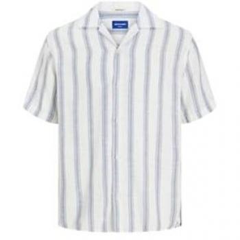 Camicia Jack & Jones a Maniche Corte Noto Stripe Cloud Dancer 2XL