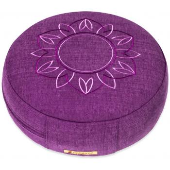 Yogishop Meditationskissen Darshan Neo – Blaues Lotus‑Blütenkissen