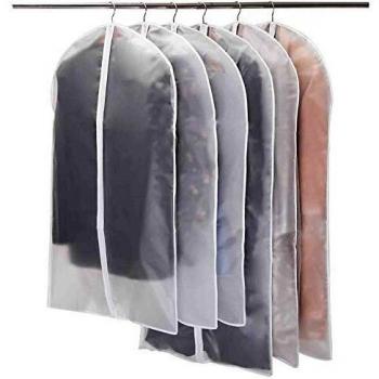 Niviy Hochwertiger Anzugsack‑Set – 6 transparente Beutel, 120 × 60 cm + 100 × 60 cm