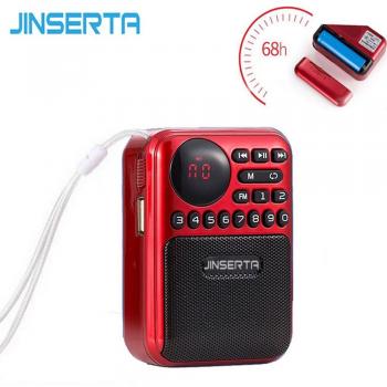 JINSERTA radio stéréo FM portable avec haut-parleur intégré