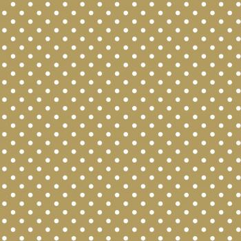 Papel decorativo lunares oro claro y blanco