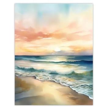 Scarlet Sea Breeze – Unframed Wall Artwork