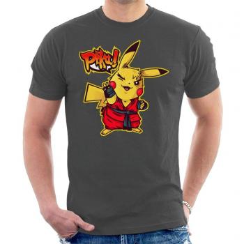 Pika Ken Street Fighter Shirt – Charcoal