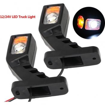 Luz LED lateral para camión, 12/24V, juego de 2 luces