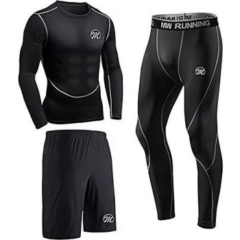 Base Layer Tights with Loose-Fit Shorts from Meeteu