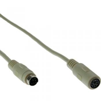 InLine PS/2 Verlängerungskabel, 10m, Stecker/Buchse