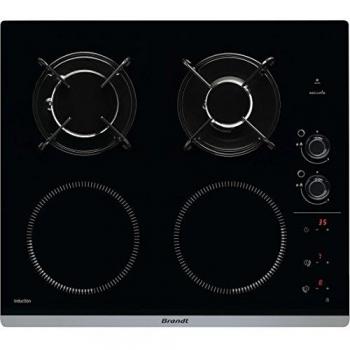 Table mixte BRANDT BPI6413BM 4 foyers Noir