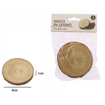 Décoratif rond 8 × 1 cm – Set de 2 pièces (réf. 72108)