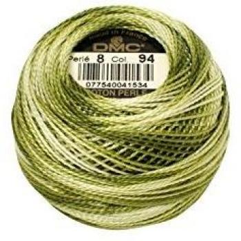 DMC Size 8 Light Green Cotton Perle Thread