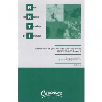 Revue des Nouvelles Technologies de l'Information, E-11 : Extraction et gestion des connaissances