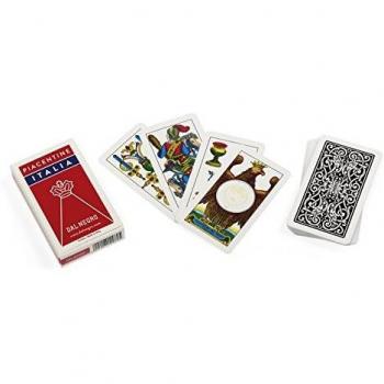Mazzo di Carte Piacentine Italy by Dal Negro con 40 Carte in Cartoncino per Giocare a Scopa e Briscola