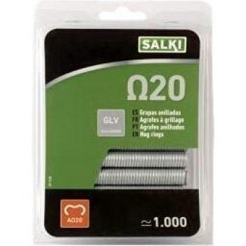1,000-Count SALKI Omega 20 Galvanized Heavy Metal Wire Staples