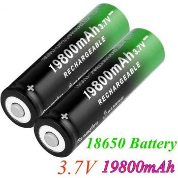 Batterie 18650 3.7V 19800mAh pour Lampe Frontale