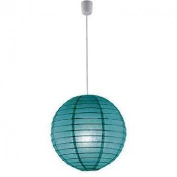 Trio 3490400‑19 40 cm Papier-Japanlampe – Türkisblau