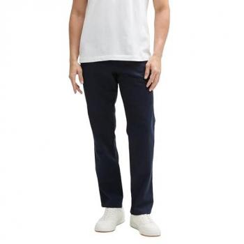 Herren-Chino Tom Tailor – Leinen-Baumwoll‑Mix, Marine, 33/32