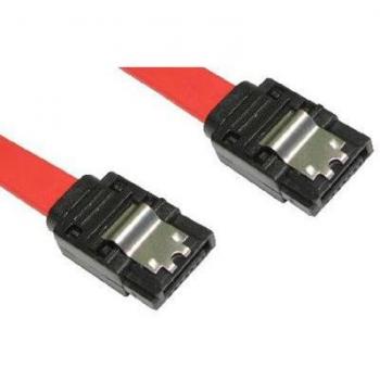 Red Locking SATA II Male to Locking SATA II Male 0.90m Internal Data Cable