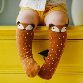 Chaussettes douces pour bébés, motif bande dessinée renard, 0-3 ans