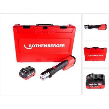 Rothenberger Romax 4000 Sertisseuse sans fil 18 V, pack batterie 55 Ah et coffret de transport