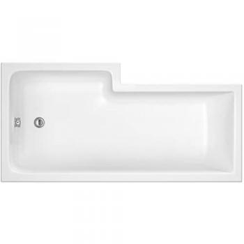 Balterley 1700mm Right Hand L Shape Shower Bath Tub with Leg Set (Waste & Panels Not Included)