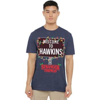 2XL Navy Halloween Strangers Theme “Welcome to Hawkins” Top