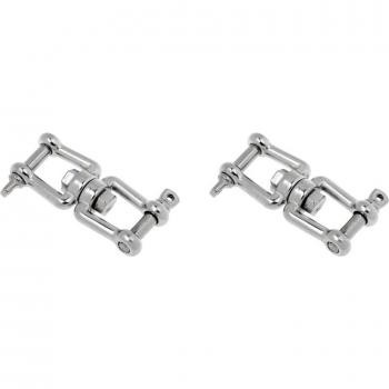 Conector de anclaje giratorio de acero inoxidable 2 uds