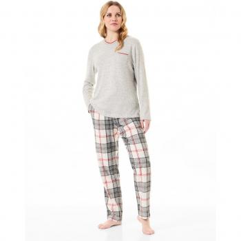 Pijama largo de mujer con diseño de rayas