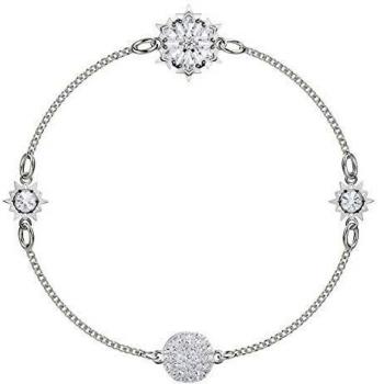 Collezione Snowflake Bianco Swarovski Remix Strand Placcato Rodio