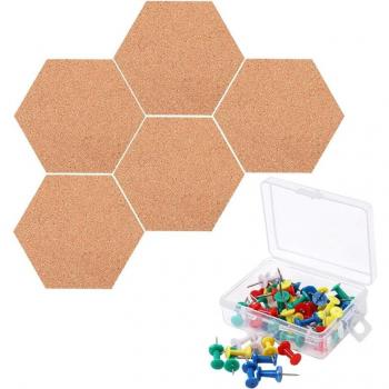 Anuncio en Pared Mini con 50 Pines Hexagonales