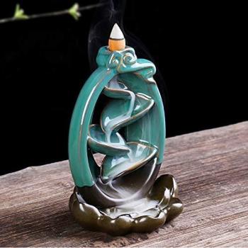 CASOLE Ceramic Incense Holder with Backflow Cones