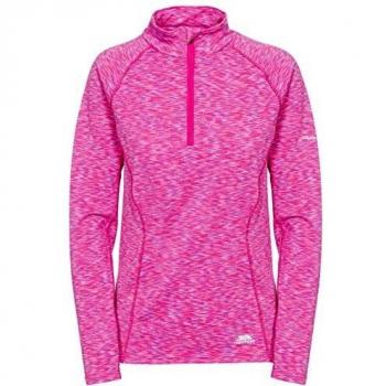Trespass Olina T-Shirt Ajusté à Manches Courtes pour Femme, Rose Vif, FR (Tailles Fabricant : XXS)