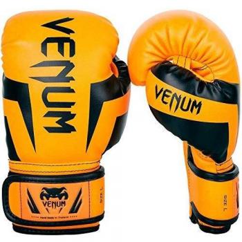 Venum Elite Boxhandschuhe Neon / Orange, Unisex Kinder, Größe M