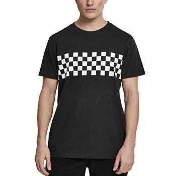Urban Classics Check Panel Tee