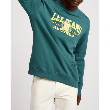 T-shirt à Capuche Lee Varsity Vert 3XL