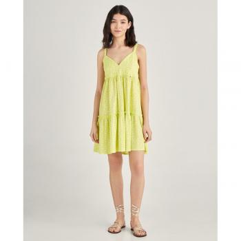 Vestido de tirantes corto estampado Green Coast
