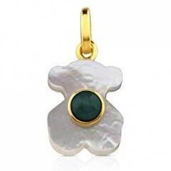 Ciondolo Dorato Madreperla + Amazonite Potere Supremo